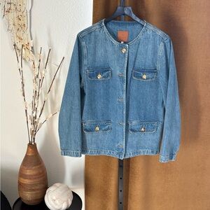 Anine Bing Blue Utility Denim Jacket